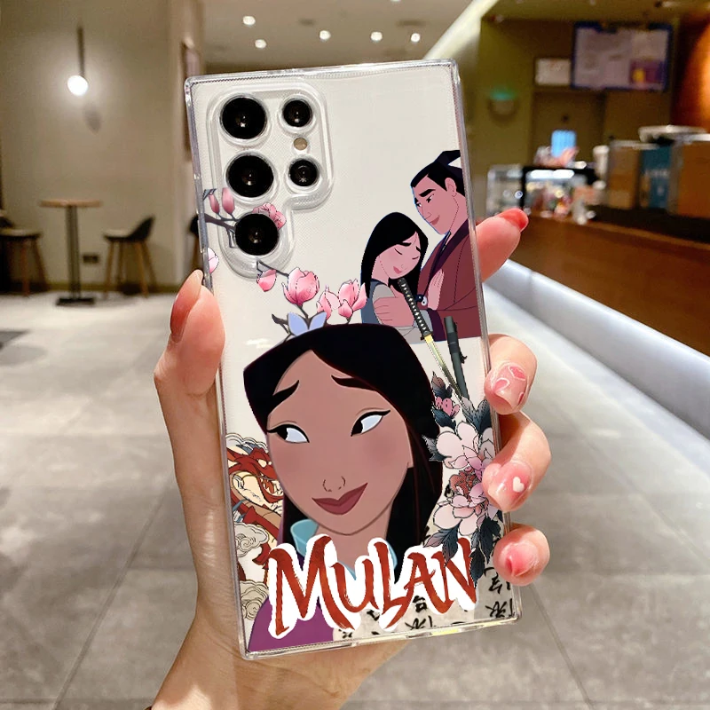 Heroine Hua Mulan For Samsung A73 A72 A54 A53 A52S A15 A34 A33 A32 A25 Transparent Silicone Phone Case