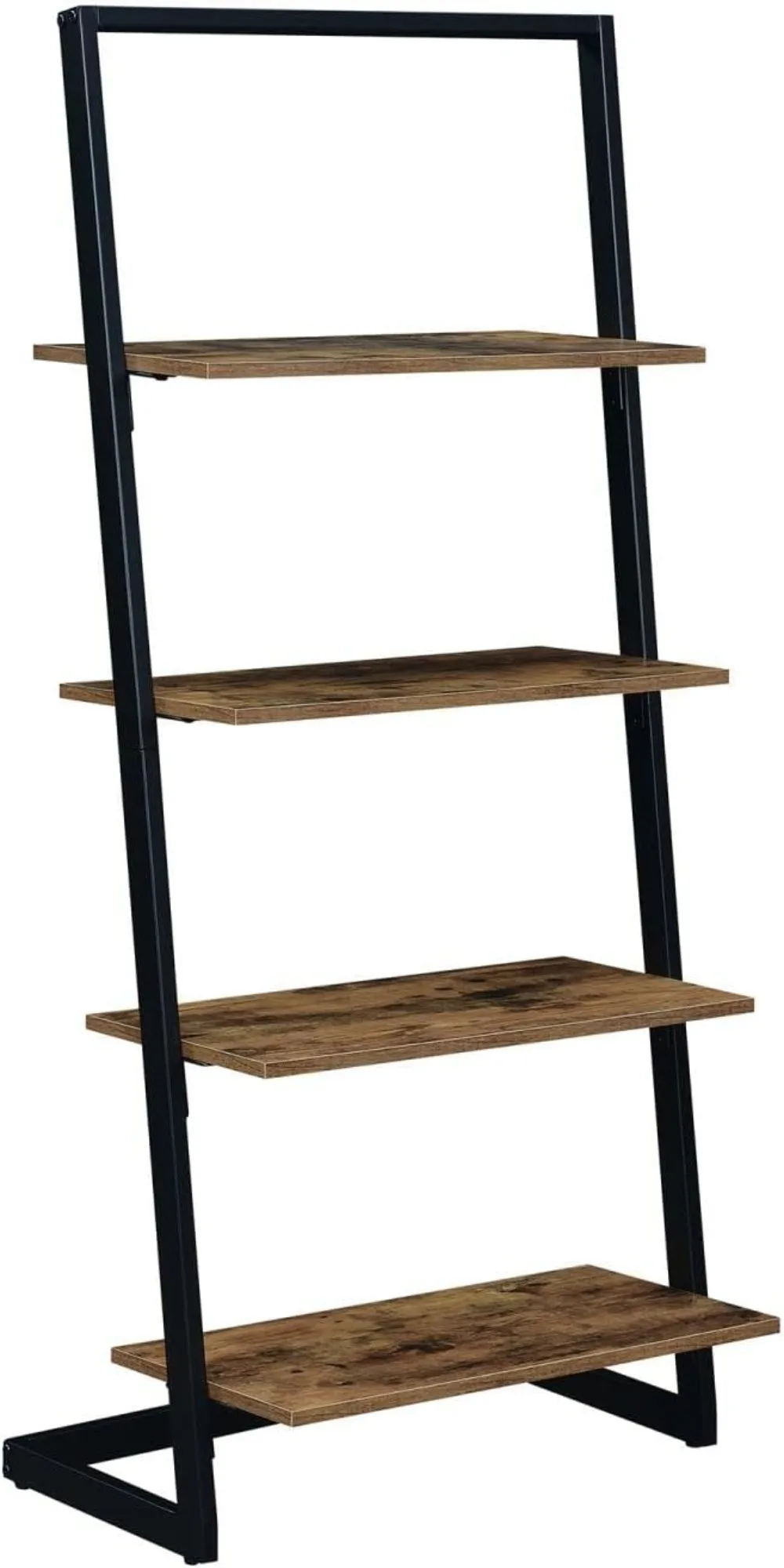 

Convenience Concepts Graystone Ladder Bookshelf, Barnwood/Black