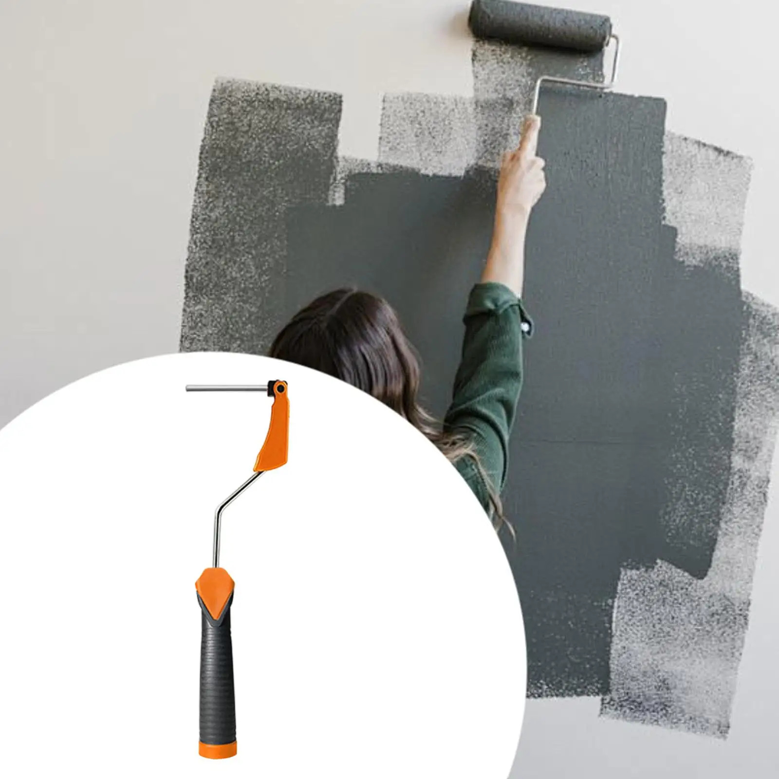 Cadre de rouleau de peinture de 4 pouces, accessoire pratique résistant à l'usure