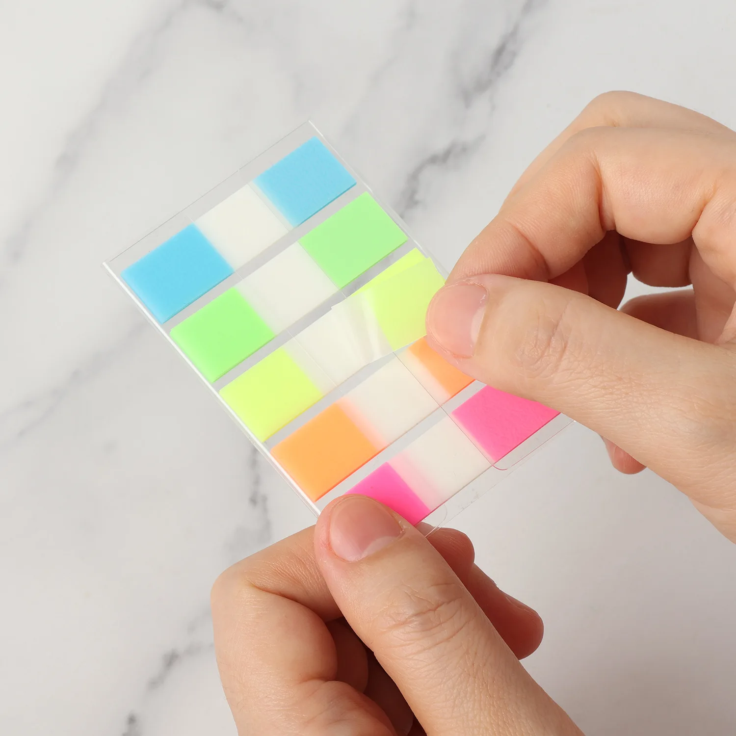 200SheetsTransparent Sticky Notes Page Markers Book Tabs Index Sticky Notes Bookmarks Memo Pad Notepad Stickers Stationery