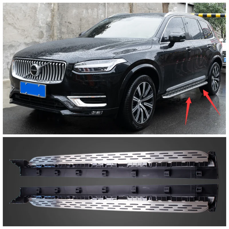 

High Quality Stainless Steel Running Boards Side Step Bar Pedals Fits For Volvo XC90 2015 2016 2017 2018 2019 2020 2021 2022