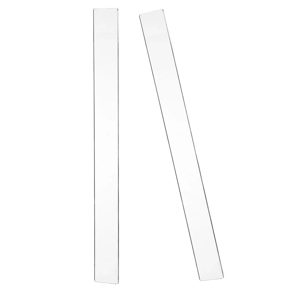 2 Pcs Acrylic Biscuit Rolling Guide Measuring Thickness Ruler 3x29 5x0 2cm Baking Tools Pastry Pizza Fondant Cake