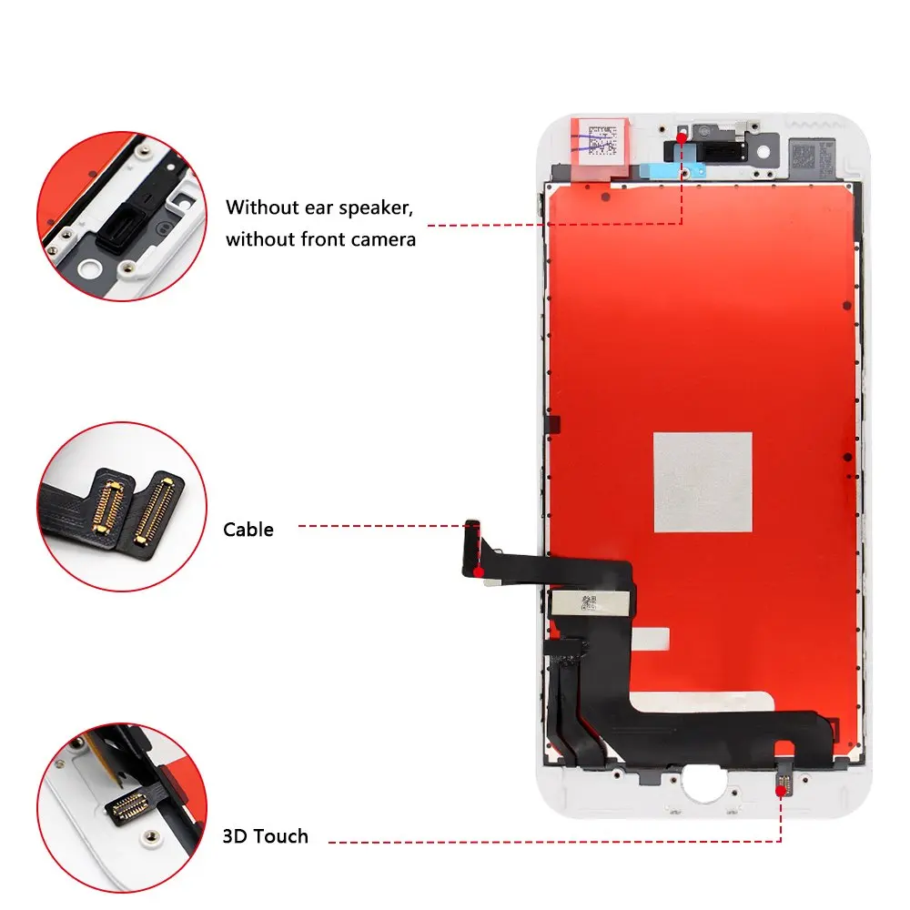 100% Tested 2024 New LCD For iphone 6S 7 8 Plus  LCD Display 3D Touch Digitizer Assembly For iPhone 6 6SP 7 8 LCD Screen Display