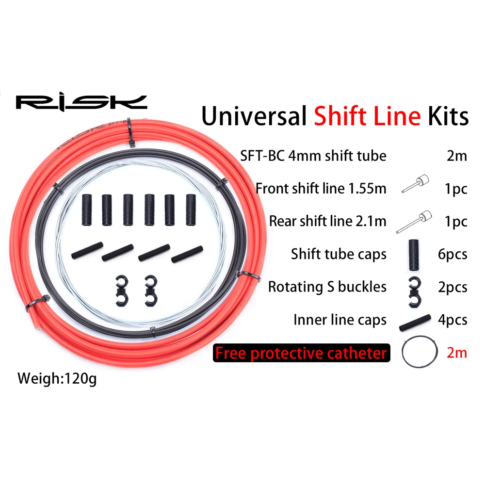 Risk Bike Brake Shift Cable Hosing Set For MTB Bike Road Bicycle Shift Gear Brake kits Wire Tube Line Hose