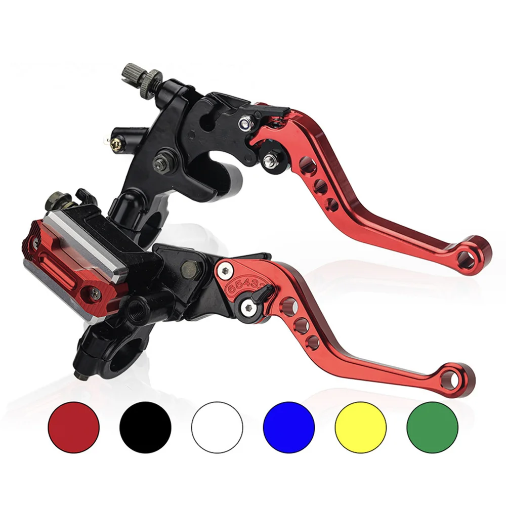 

Motorbike Grip(7/8 In)22MM Aluminium Alloy Universal Motorcycle Brake Clutch Master Cylinder Fluid Reservoir Lever Accessories