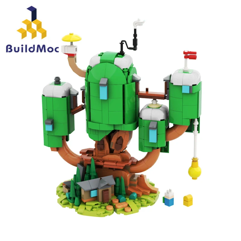 

Buildmoc Adventureds Game Finn and Jake's Treehouse Time Figures 829PCS Model Building Blocks Brick Toys For Children Kids Gifts