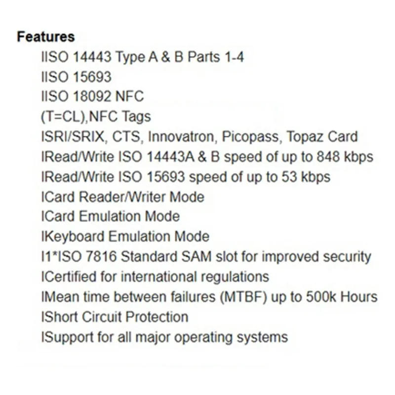 A99E-ACR1552U-M1 USB For Reader/Writer Bluetooth Smart Technology, Non-Contact Card Reading Reader For , M1, ISO1443A Car