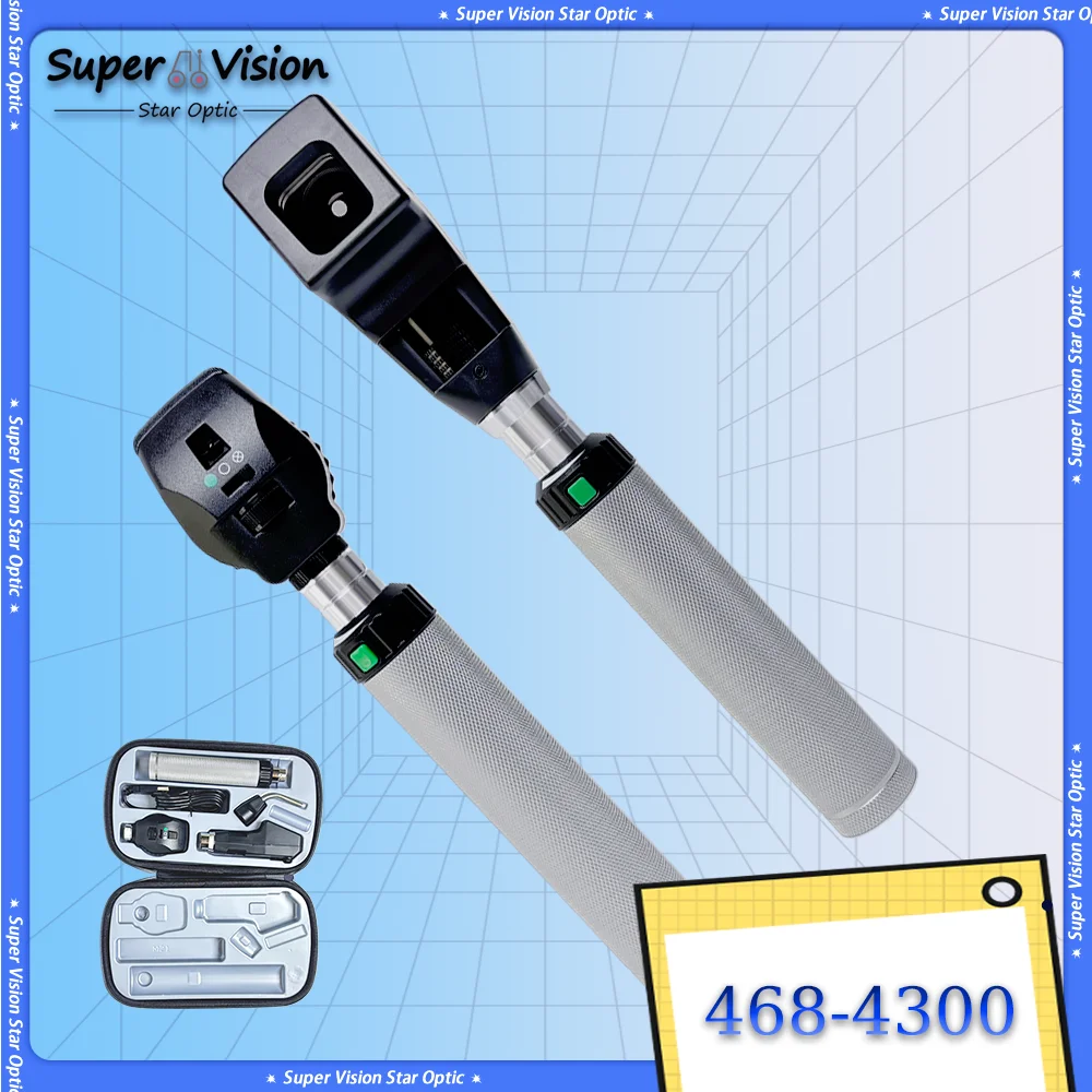 Офтальмологический оптический ретиноскоп, оптометрический перезаряжаемый набор офтальмоскопов с одной ручкой, ретиноскоп/оптископ