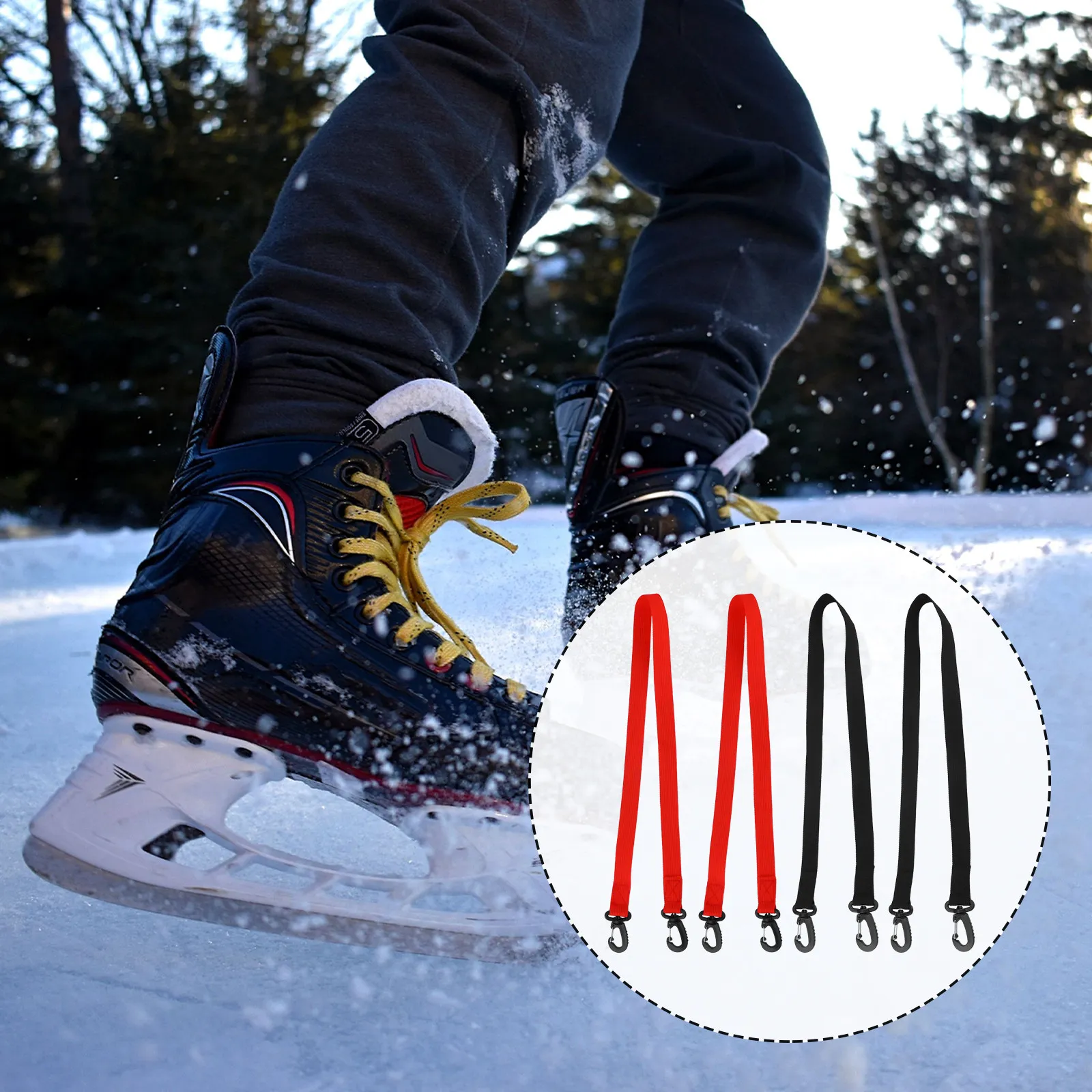 

4Pcs Snowboard Boot Carrier Strap Heavy-Duty Nylon Ski Boot Leash Lightweight Portable Shoulder Sling for Adult Outdoor