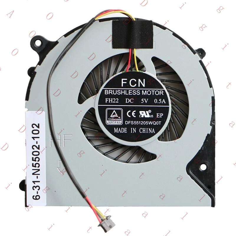 

W CPU Cooling Fan Cooler For MACHENIKE F57 F57-D1 F57-D2 CLEVO 6-31-N5502-102