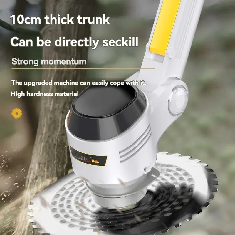 Electric Lawn Mower Wireless Lawn Mower Rechargeable Fast Charging Garden Maintenance Tool Edge Grinder