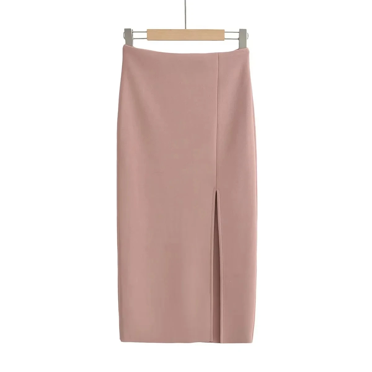 Gonna lunga a vita alta con spacco laterale Ele che dimagrisce la nuova gonna a trapezio estiva da donna Ladylike Faion