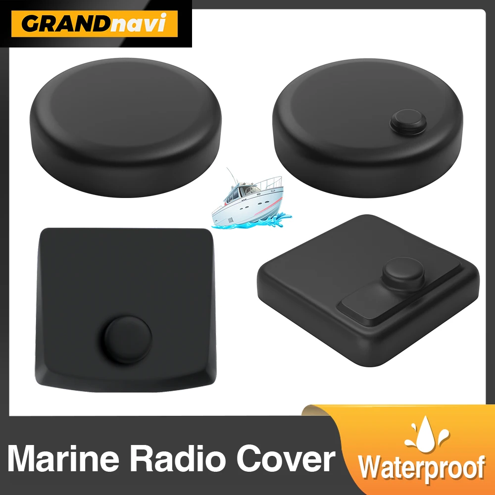 Boat Marine Radio Rrotective Cover Soft Silicone Waterproof Dustproof Sun Resistant For Boat/Yacht/Caravan/RV/ATV Radio Player