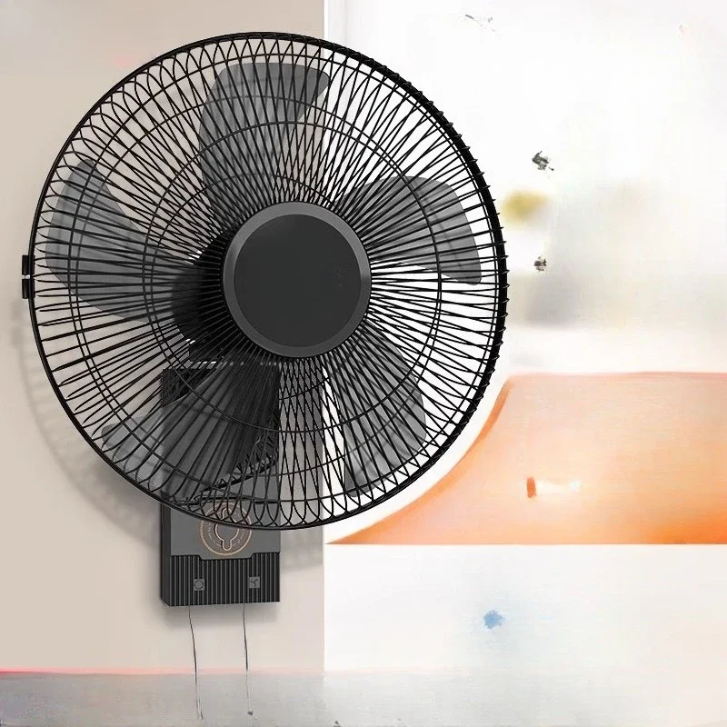 

Wall fan Household shaking head hanging fan Remote control wall-mounted electric fan High wind commercial industrial