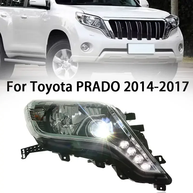 

Car led Headlight front lamp Car accessories For 14-17 TOYOTA LAND CRUISER PRADO headlamp DRL daytime running light turn signal