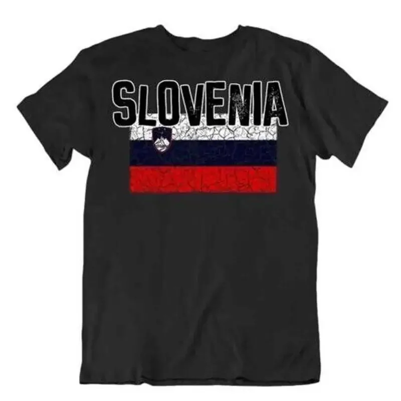 Camiseta Bandiera Eslovenia Moda País Souvenir Camiseta Logo Orgullo