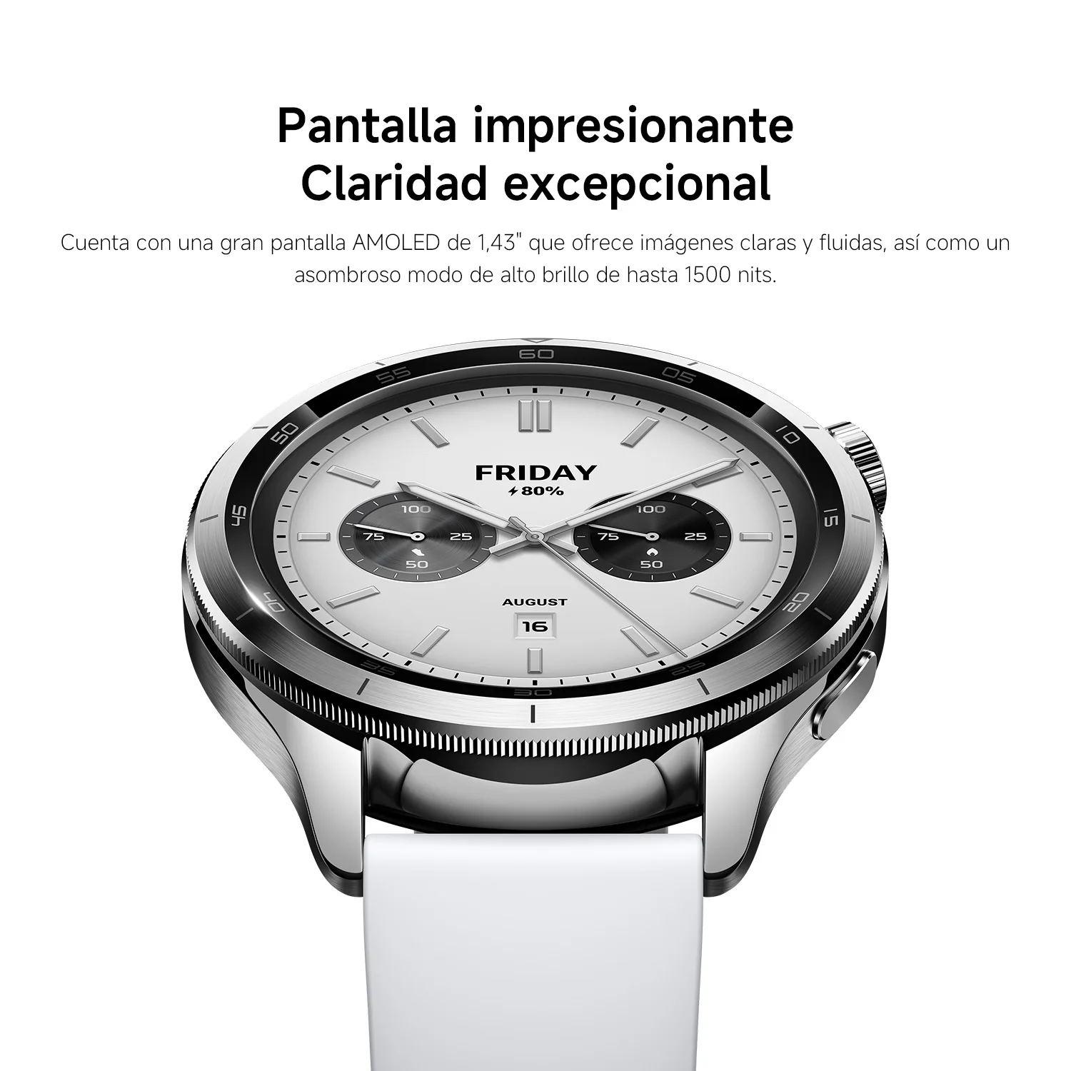 Oficial | Xiaomi Watch S4, Pantalla AMOLED de 1,43″», Corona giratoria clásica, Diseño de bisel intercambiable mejorado, Control táctil resistente a la humedad, Nueva experiencia interactiva 6