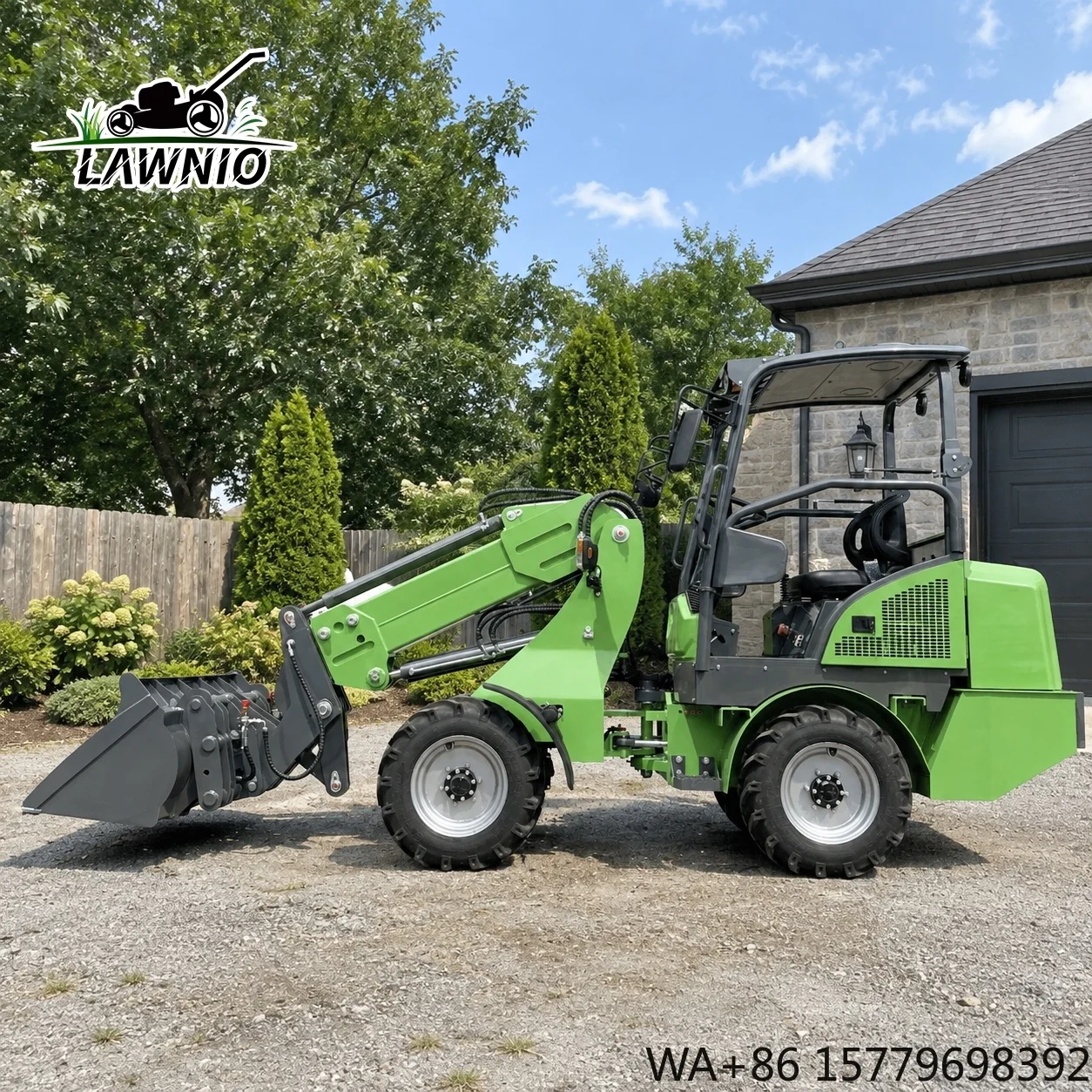 Free Shipping Telescopic Arm Loader  Dual Drive Motors Full Hydraulic Steering for Feed Handling Telescopic Loader