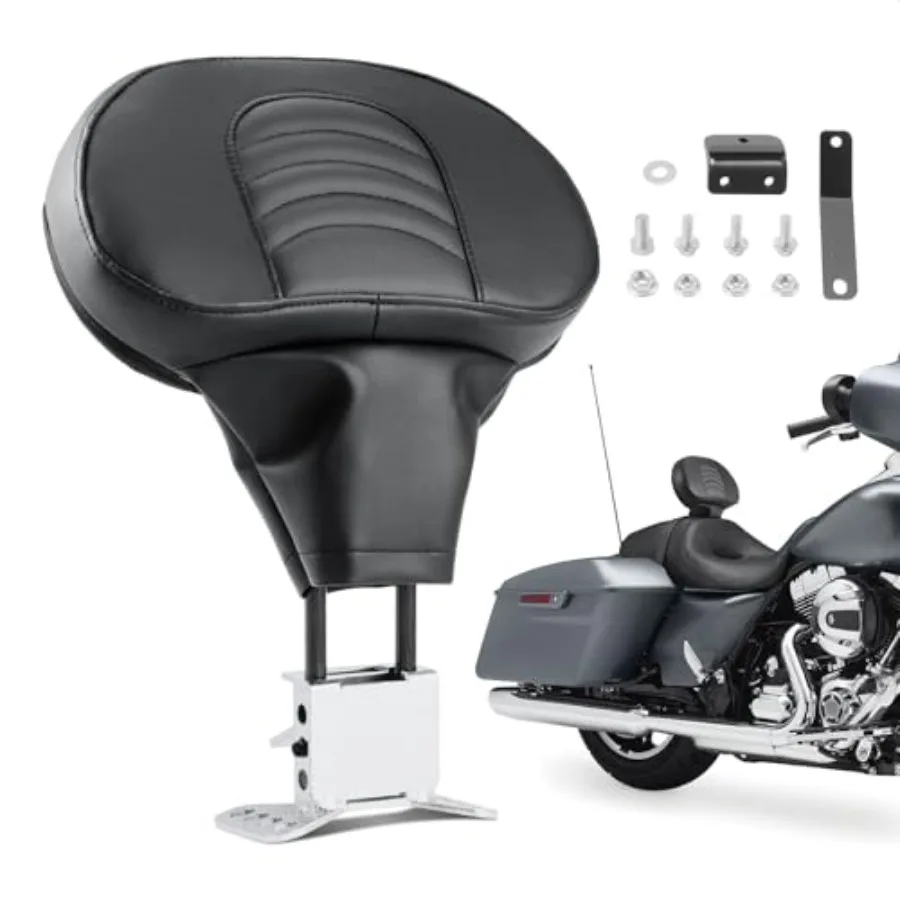 

Регулируемая и съемная спинка вершника для моделей Harley Touring 20092024, Street Glide Electra Glide Road Glide Road King Ult
