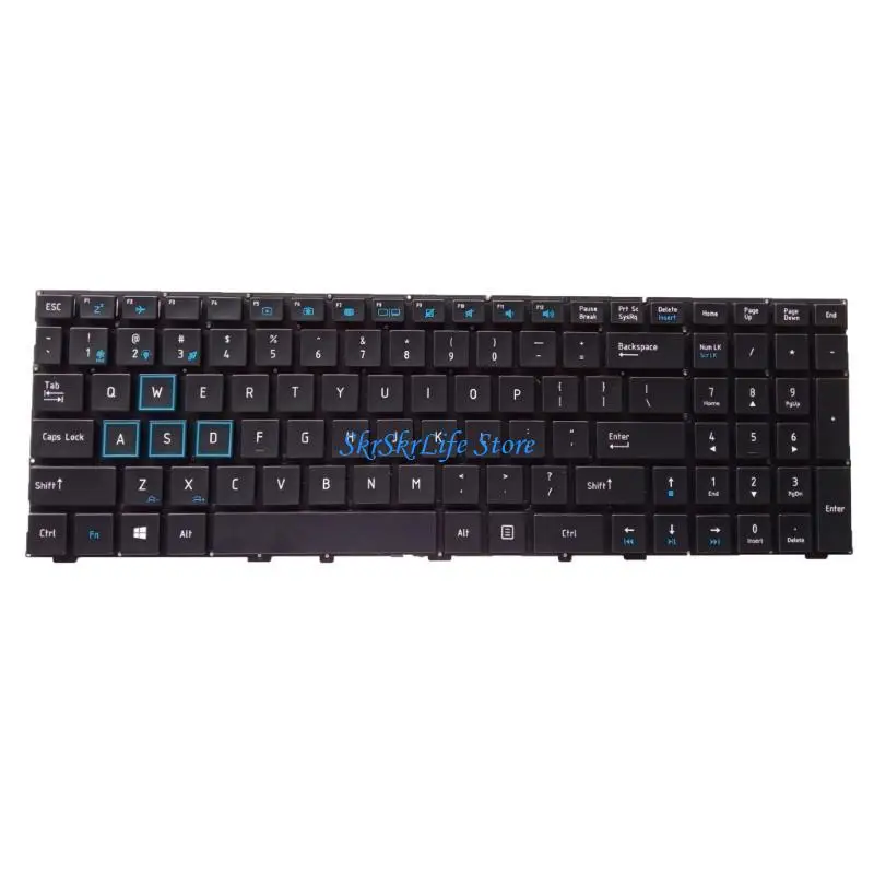 

E65E US English Laptop Backlit Keyboard Notebook For MACHE F117-VB F11F-S S11 Si3