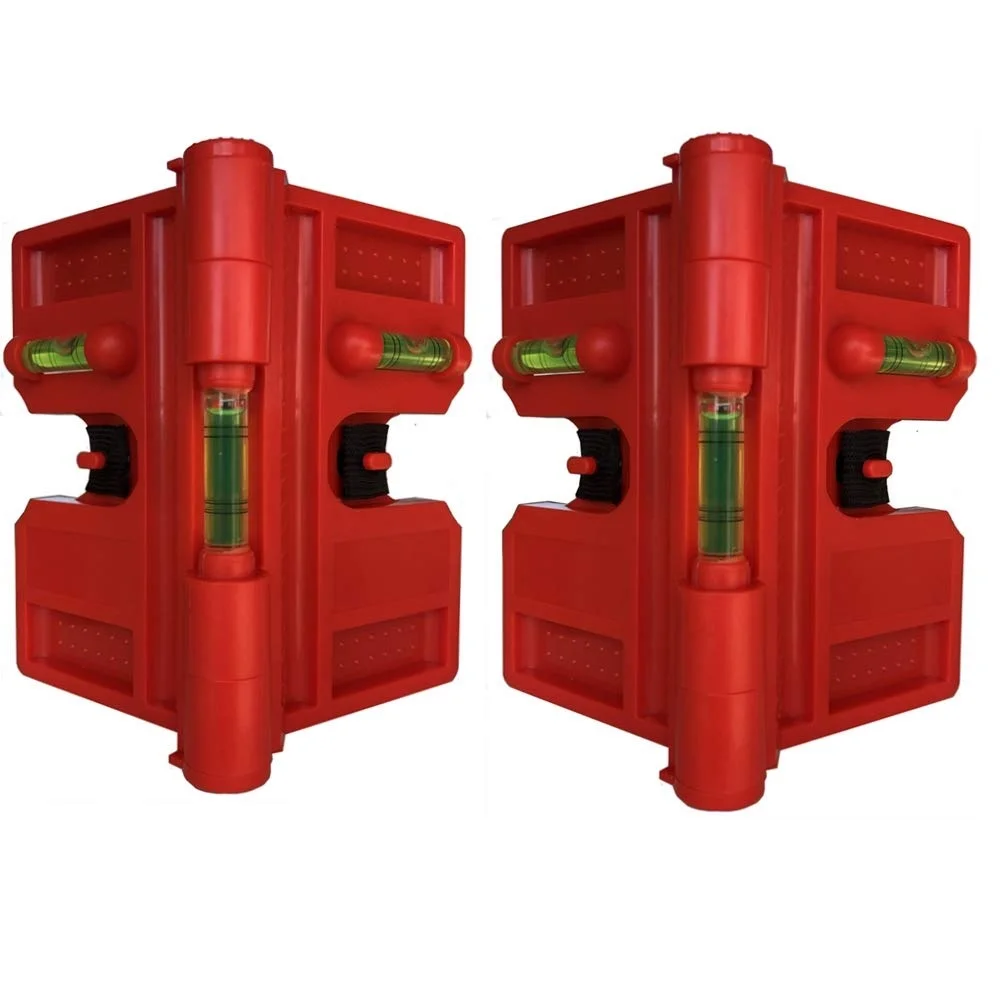 4pcs Foldable For Spirit Level Add On Pipe Angle Level with Magnetic Base 0.1 Degree Accuracy ABS 18..5x13.5cm Orange Yellow
