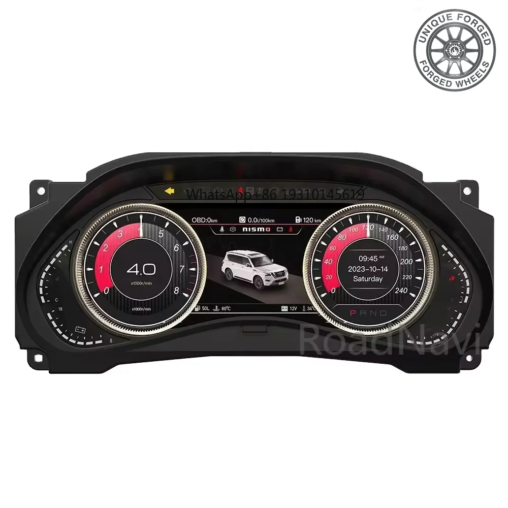 

26style BC RoadNavi Car Digital Cluster for Armada Patrol Y62 2010-2024 LCD Speedometer Multifunctional Instrument Dashboard