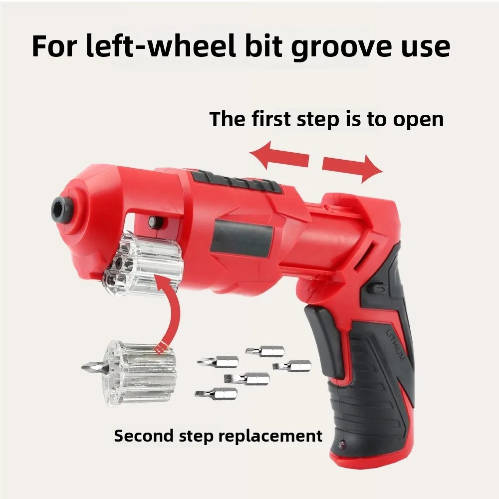 Obeng Listrik Baterai Lithium Obeng Listrik Set Rumah Tangga Pengisi Daya USB