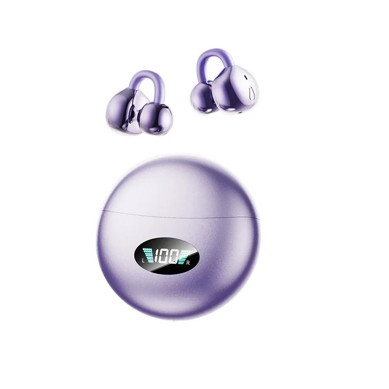 Наушники с зажимом, беспроводные Bluetooth-наушники, качество звука премиум-класса, длительный срок службы батареи, идеально подходят для спортивных наушников с микрофоном