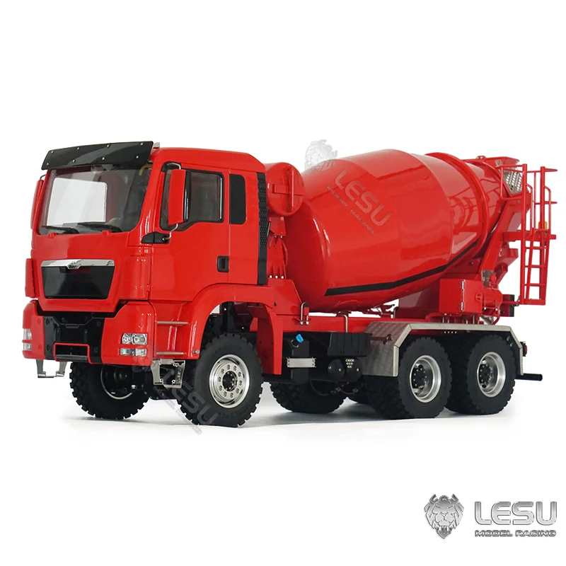 LESU 6x6 Metal KIT RC Mixer Truck 1/14 for MAN Radio Agitating Lorry Concrete Car Truck-mounted Mixer Toucan Vehicles TH20595