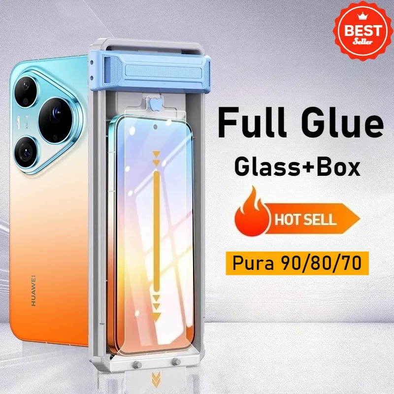 

Full Glue AR Tempered Glass for HUAWEI Pura 90 Pro Max 80 70 Dust Free Easy Install Screen Protector Pura90 90promax P80 P70