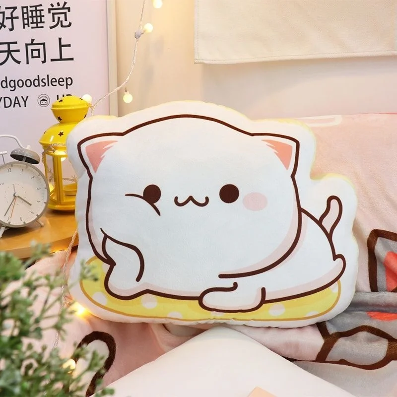 الكرتون العسل الخوخ القط أفخم دمية Kawaii لطيف أنيمي الشكل لعبة لينة للطفل Cushion بها بنفسك وسادة وسادة الديكور هدية عيد حقيقية