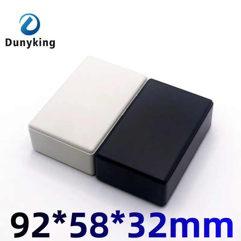 1 szt. Obudowa ABS plastikowe pudełko projekt płytki drukowanej elektroniczny 92X58X32mm czarny biały DIY skrzynki przyłączeniowe przewodów
