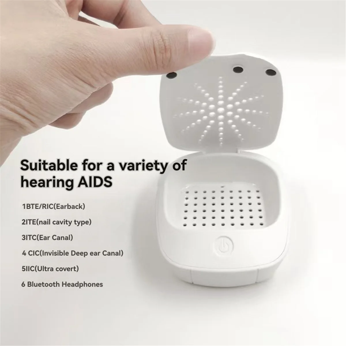 NEW Dedicated Electronic Dryer for Hearing Aid Accessories Used for Drying, Dehumidifying, and Maintaining Hearing Aids