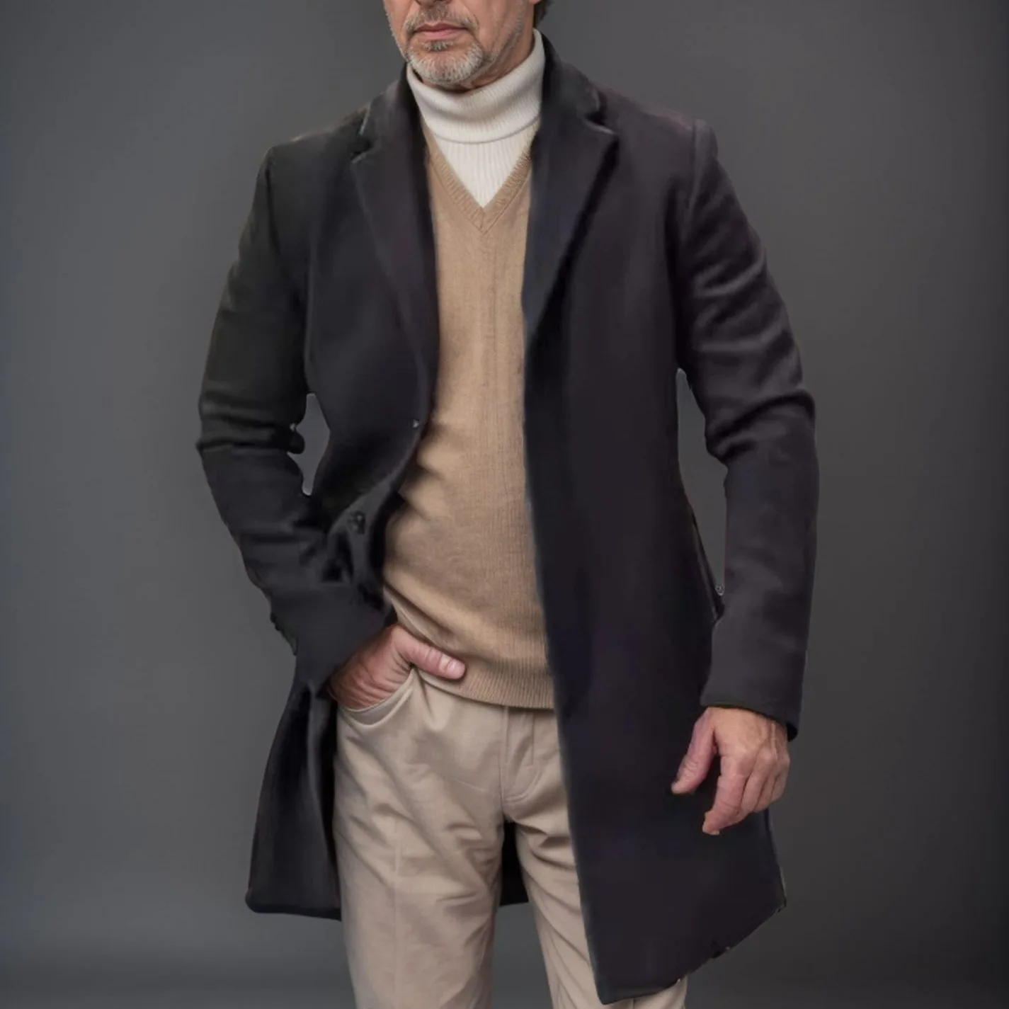 

Мужская одежда из шерстяной смеси: матовая, без блеска, необработанная, без лака, без покрытия, без глянца