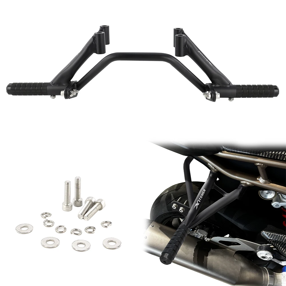 

For BMW S1000RR 2019-2025 S1000RRM 2022-2024 Motorcycle Rear Footrests Subcage Passenger Peg Guard Peg Support Stunt Protection