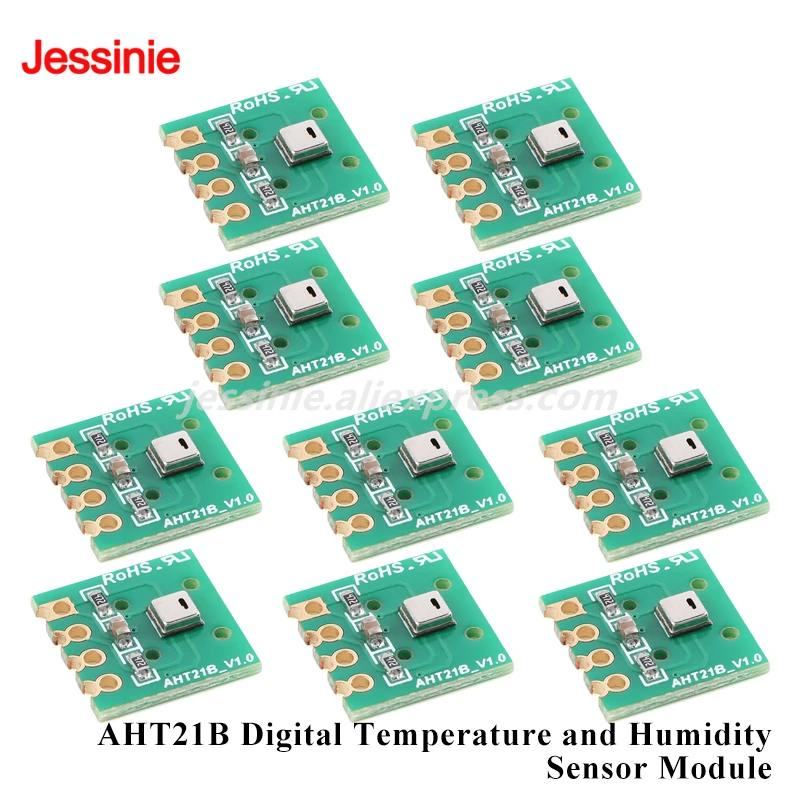 10pcs/1pc AHT21B AHT21 V1.0 Digital Temperature and Humidity Sensor Module I2C Communication Interface for Arduino