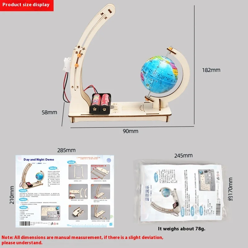 Modelo de madeira fazendo conjunto mão artesanato construção montagem projeto brinquedos kits para crianças ciência educacional haste brinquedos