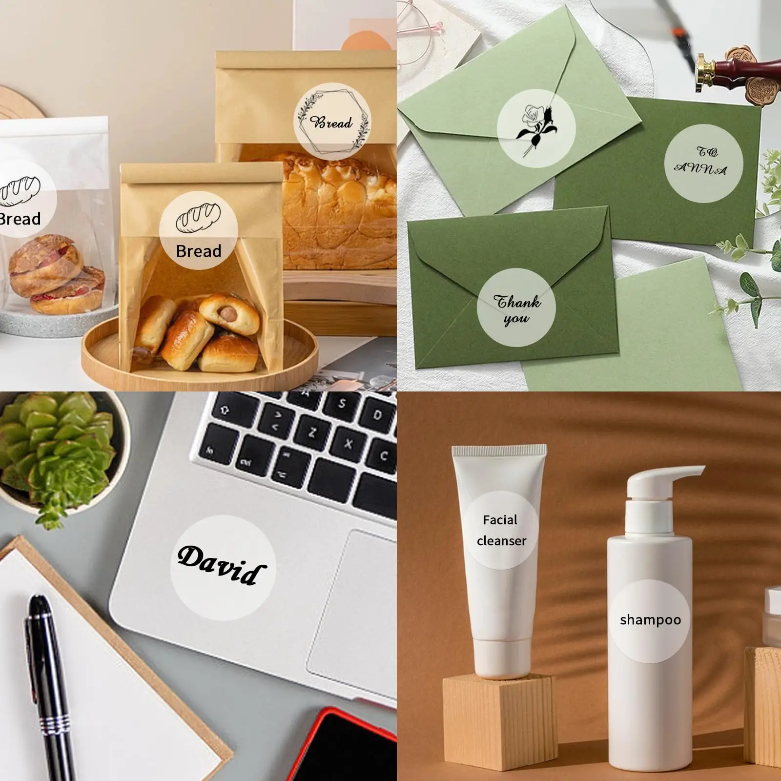 1 لفة من الورق الحراري الشفاف الفلورسنت مناسبة للهدايا والمنتجات والتنظيم المنزلي وملصقات المكاتب