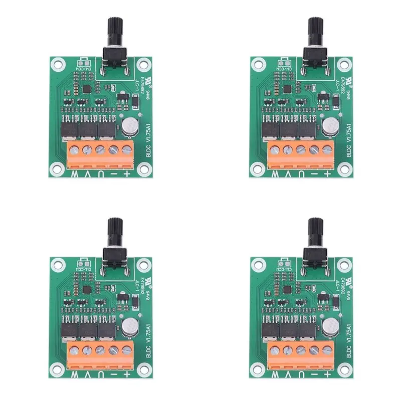 AAAEL-4X Brushless DC Motor Driver Controller Board 6V 12V 24V CD Drive Fan Motor Governor DIY Motor Controller Accessories