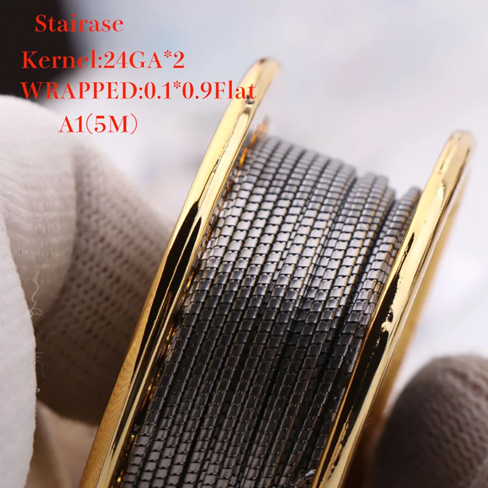 XFKM 5M/Roll a1 staple fused clapton Wire Seper juggernaut Clapton coil Alien taiji super Clapton Heating Resistance rda coil
