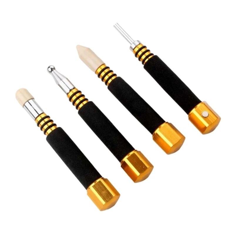 Anti-Slip Car Body Dent Repair Tool, Removível Pen Shape, Traceless Repair Tool, Automóvel Body Dent Remoção, 4pcs