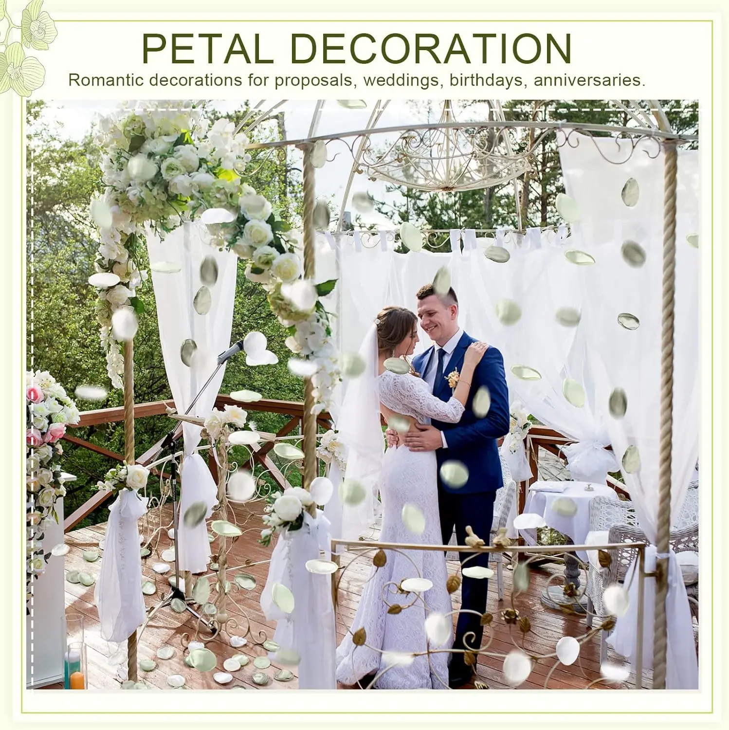 600-1800Pcs Wedding Silk Rose Petals Artificial Flower Petals for Flower Girl Basket Aisle Scatter Dinner Table Centerpieces