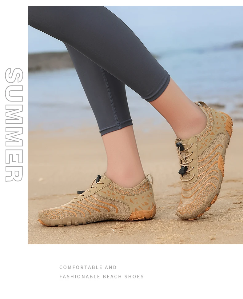 Summer Wide-Head Wading Shoes Men Barefoot Upstream Sketch Shoes Fitness Cycling Yoga Casual Sandals Women Water Sports Shoes