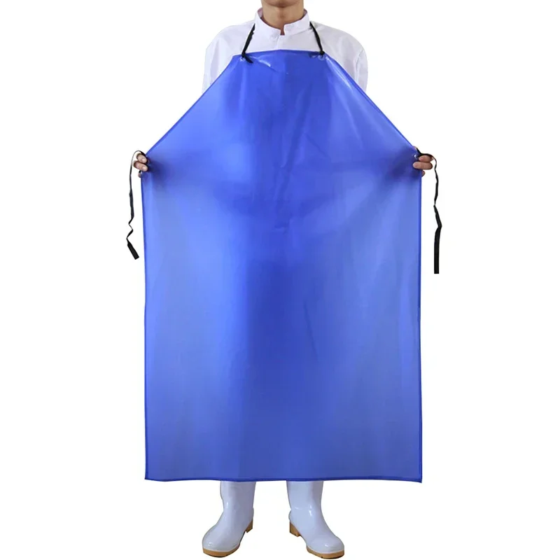 

Blue Apron Large Size Heavy Duty Waterproof Anti-Oil Kitchen Apron Unisex Garden Tool for Kitchen Cooking Thicken Work Aprons