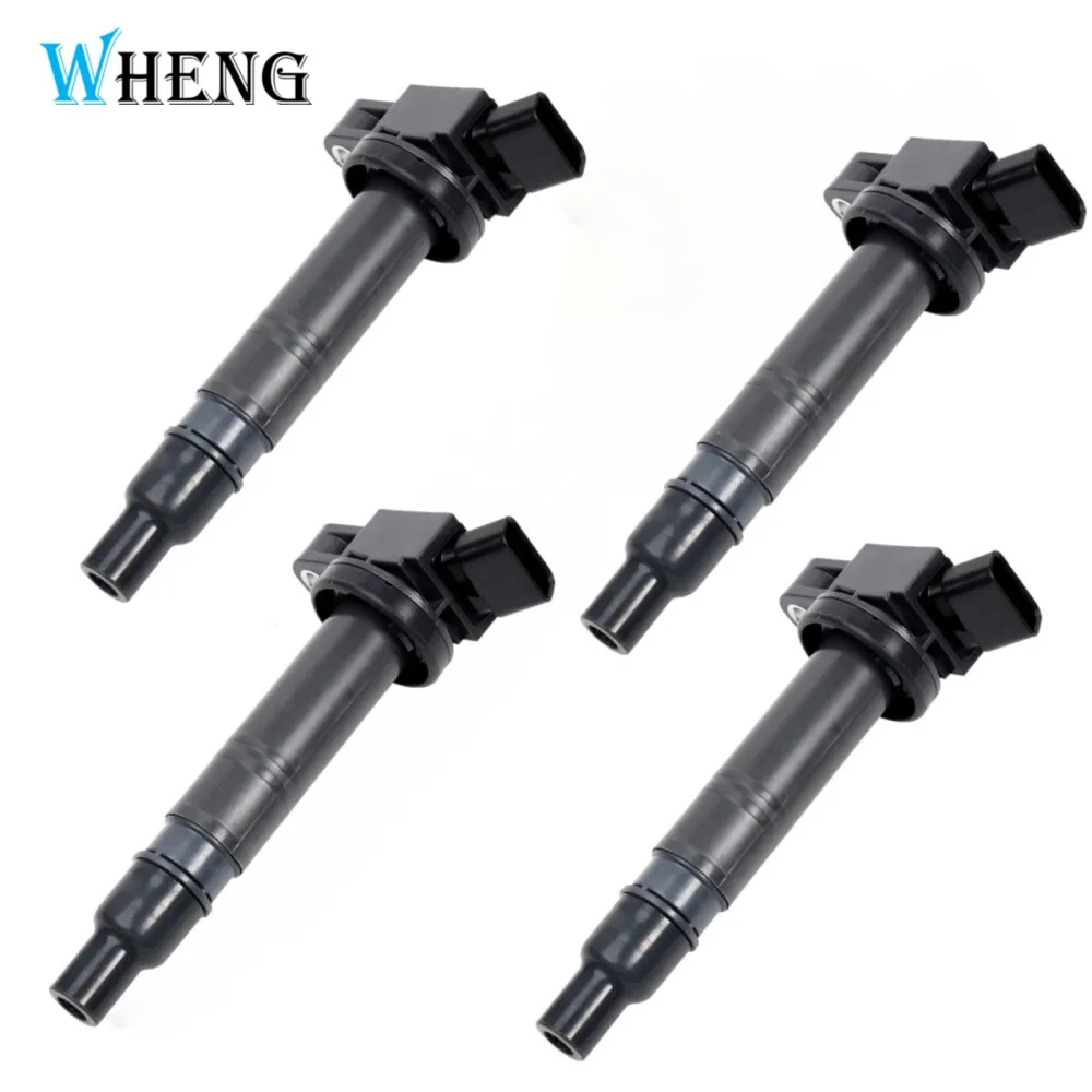 

4 шт. катушка зажигания подходит для Toyota Tacoma 2005-2015 4Runner 2003-10 FJ Cruiser 2007-10 Tundra 2005-13 4.0L Lexus LC500 2018-24