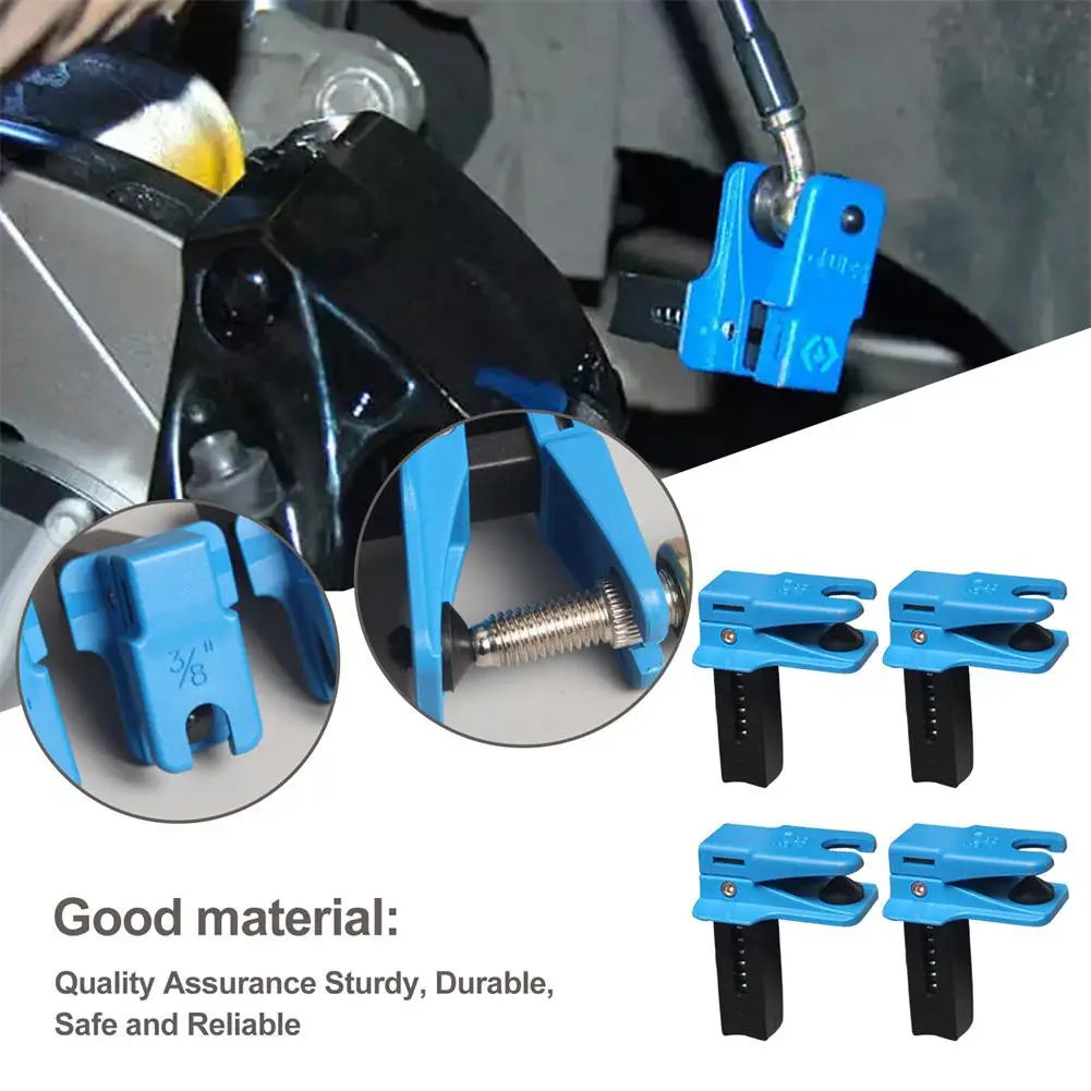 4pcs Car Brake Oil Pipe Plug Automotive Brake Nozzle Clamp Oil Tool Brake Tubing To Prevent Oil Spills Car Accessories