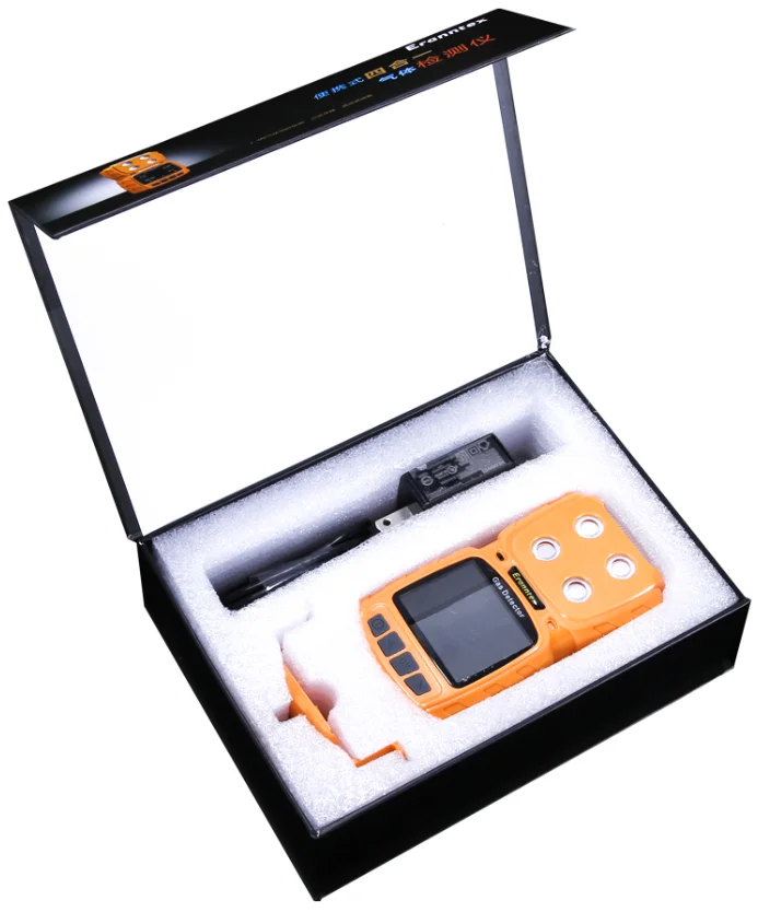 UpgradePortable alarm 4 in 1 Gas detector customize for LEL O2 H2S CO CO2 CH4 C2H4 VOCS PM O3 gas leak detector