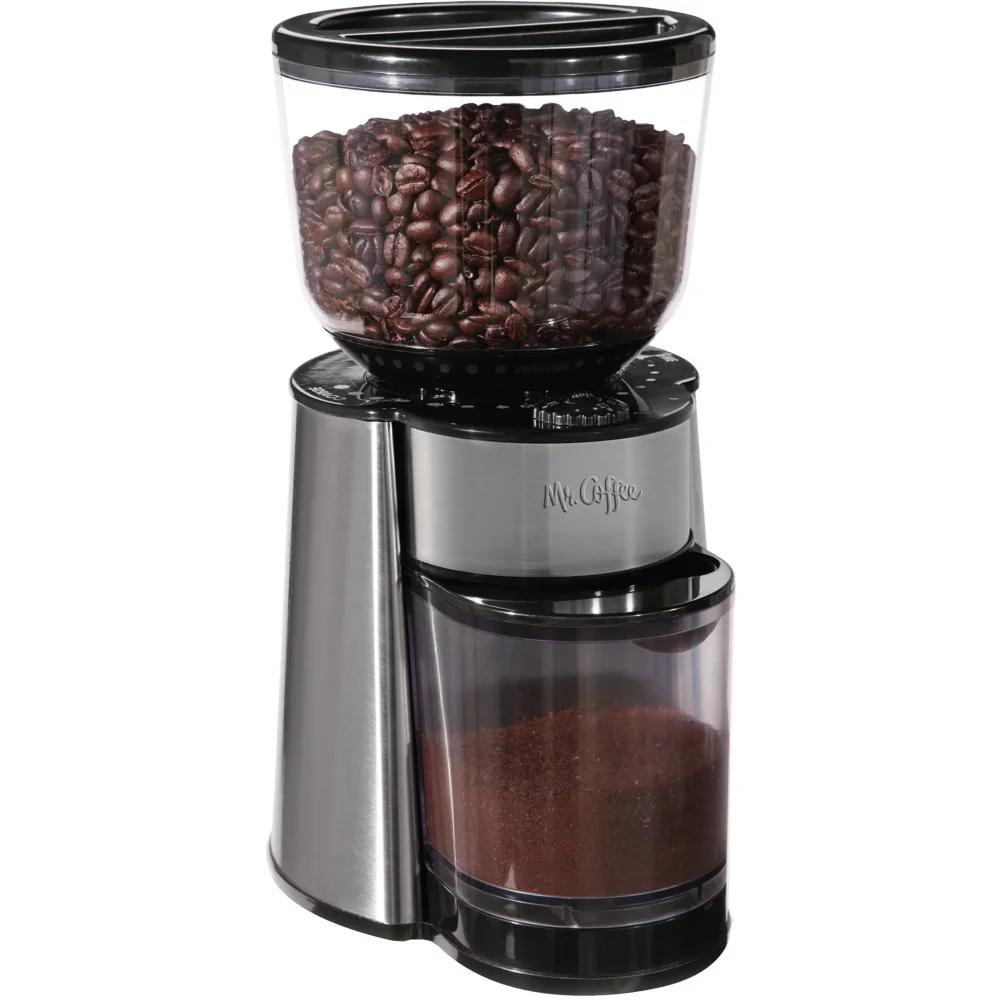 Stainless Steel Burr Coffee Grinder Coffe Maker  Coffe Machine