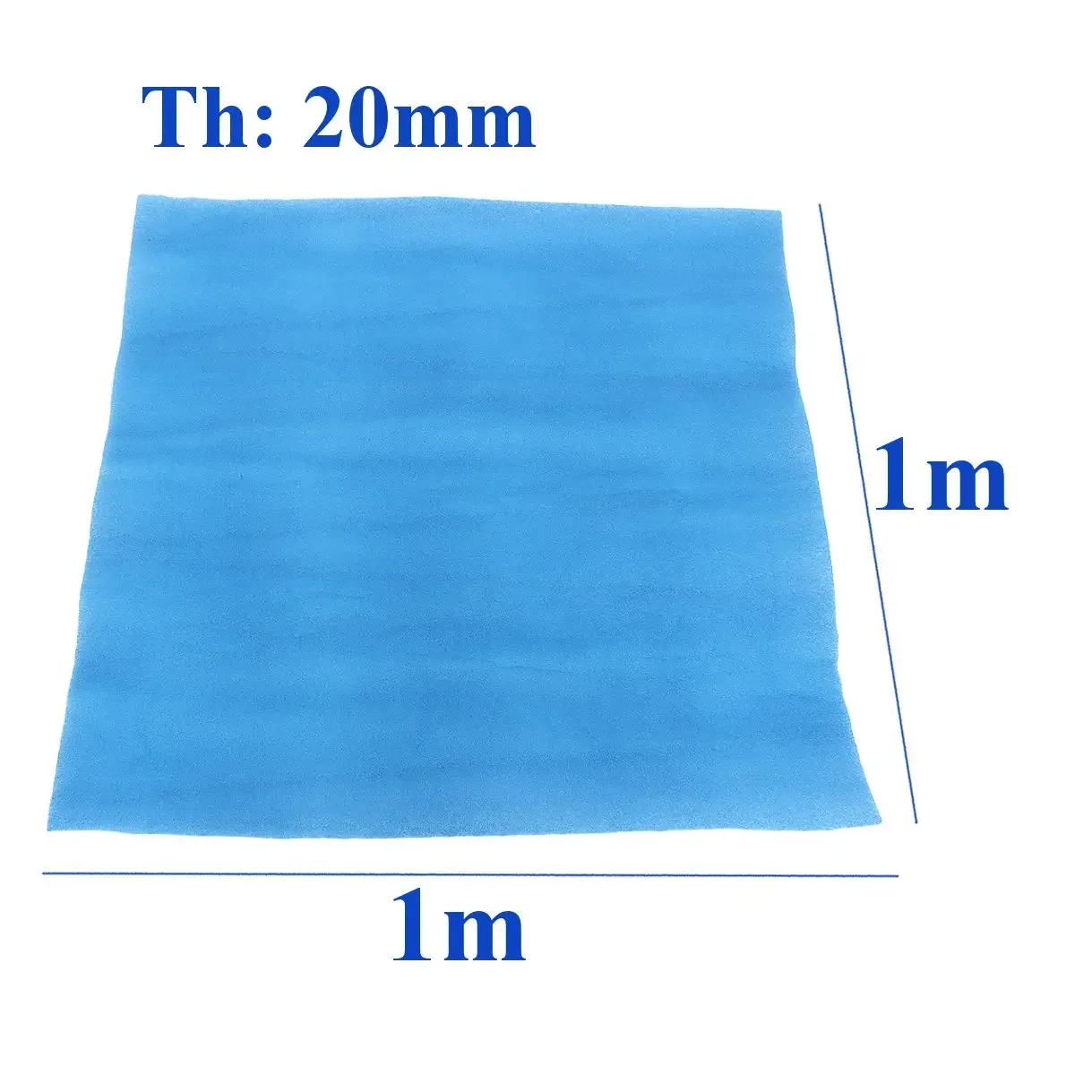 1 Rol 1X1M 20Mm Polyester Vezel Luchtfilter Dikte Verfwinkel Autospuitcabine Luchtfilter Waterdicht Materiaal Extractiepaneel