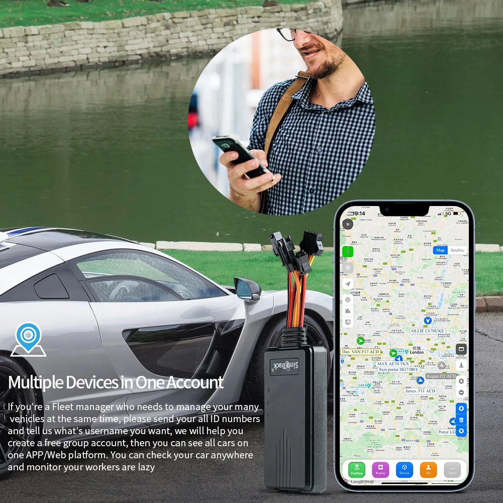 Global GPS tracker ST-906 for Car motorcycle vehicle tracking device with Cut Off Oil Power & online tracking software & APP